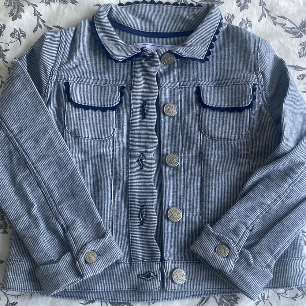 Denim jacket, tartine et chocolat, 3y